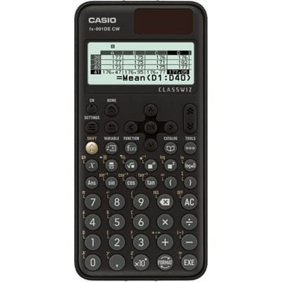 Casio FX-991DE CW Technische rekenmachine Zwart Aantal displayposities: 10 werkt op batterijen, werkt op zonne-energie (b x h x d) 77 x 10.7 x 162 mm