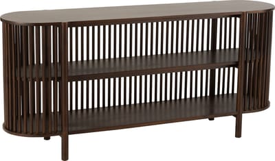 J-Line console 2 Planken Conie - hout - donkerbruin