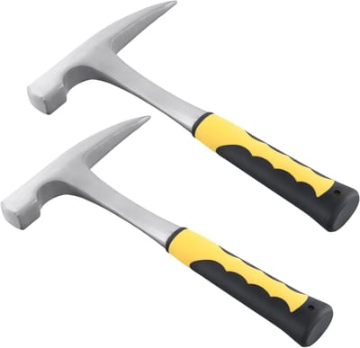 Geologische hamer set van 2, 24oz puntige hamer voor het delven van stenen, mijnbouw en geologie