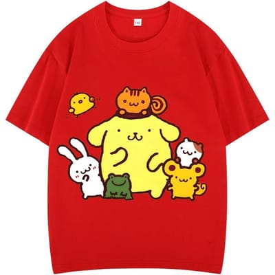 Zomer Kortmouw T-shirt Meisjes Pudding Hond Kinder Cartoon Casual Herenkleding Jongens Jeugdkleding 140 yellow