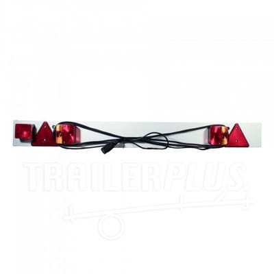 Lichtbalk kunststof 1370mm 600cm 7-polige stekker - Verlichtingsbalk aanhangwagen - Verlichting set - Novio