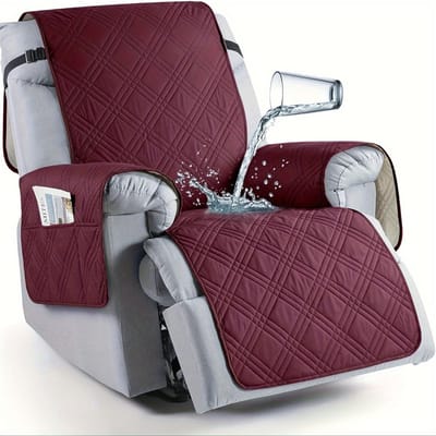 Waterdichte Fauteuilhoes Antislip Fauteuilhoezen Voor Fauteuil Met Zak Wasbare Relaxstoelhoes gray