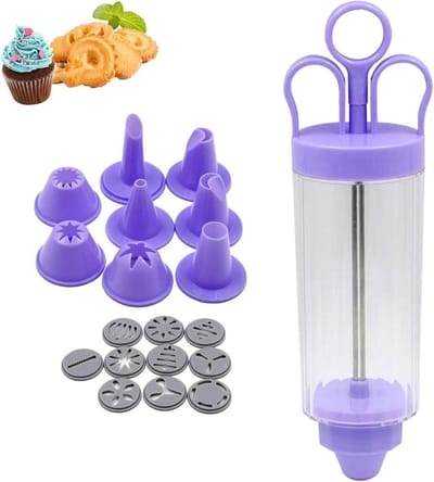 Decoratieve Spuitset voor Cupcakes en Taarten met 8 Mondstukken