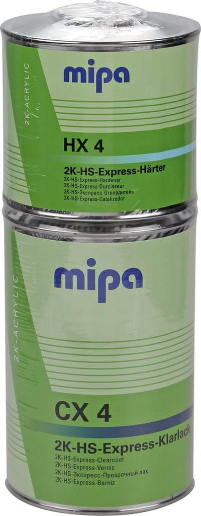 MIPA CX4 2K Luchtdrogende Blanke lak Hoogglans + Verharder - 1,5 liter Set