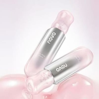 NOVO - Light Nude Watery Mist Lip Gloss - 6 Colors C02# Rose Red - 2g