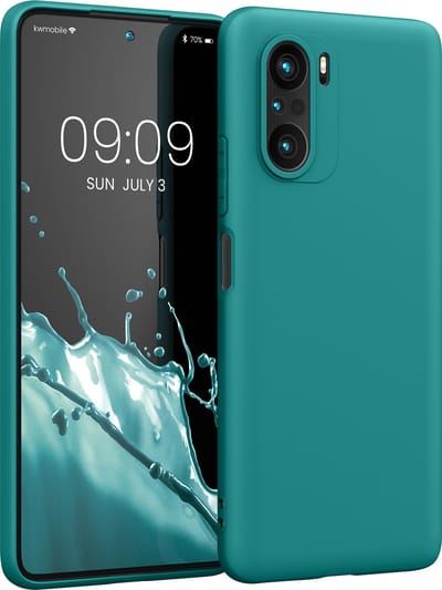 kwmobile telefoonhoesje geschikt voor Xiaomi Mi 11i / Poco F3 - Hoesje voor smartphone - Back cover in mat petrol