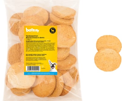 Boomy - Hondensnacks - Hondensnoepjes - Hondenkoekjes Biscuit - Tandenpoetsers - 1,5kg