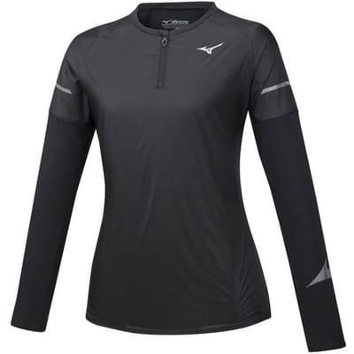 Mizuno Hineri Hybride Dames Zwart Top
