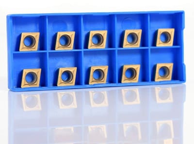 JHUBERS- Carbide Insert Cutter - 10 Stuks - Hardmetaal - Draaigereedschappen - Indexeerbare Inserts - Model CCMT09t304 CCMT32.5 - Afmetingen 6 x 10 x 4 mm - Snij-inserts