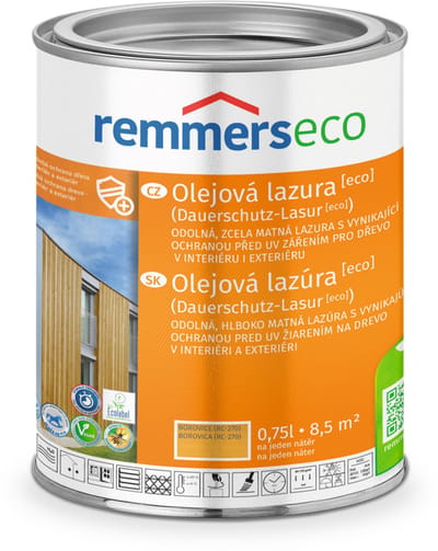 Remmers Olie lazuur ECO 0,75l, Ceder Pijnboom