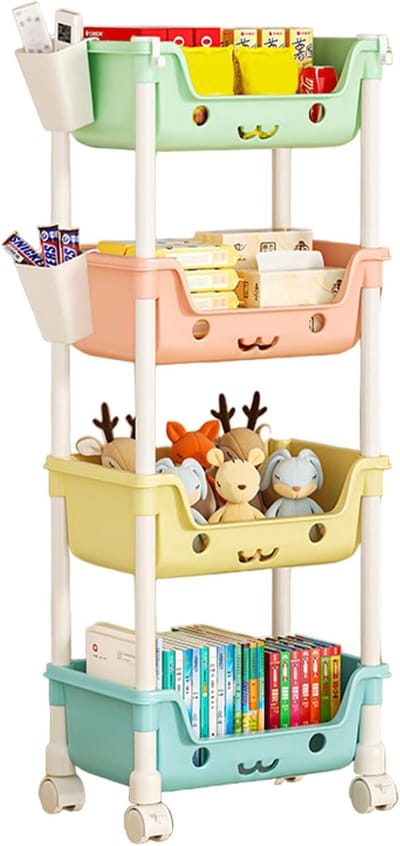 Speelgoed Organizer - Opbergmeubel Kinderkamer - Speelgoed Opslag - Meerdere Lagen Opties - Verschillende Hoogtes - Macaron Kleuren