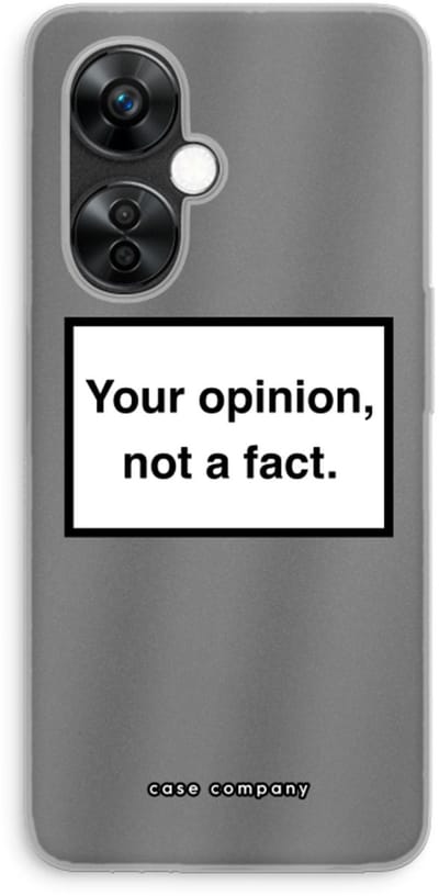 Case Company® - Hoesje geschikt voor OnePlus Nord CE 3 Lite hoesje - Your opinion - Soft Cover Telefoonhoesje - Bescherming aan alle Kanten en Schermrand
