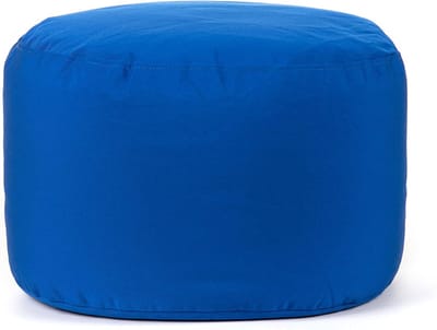 Zitzak Poef - Voetenbankje - Buiten Ontspannen - Vlekbestendig - 51 cm - Blauw