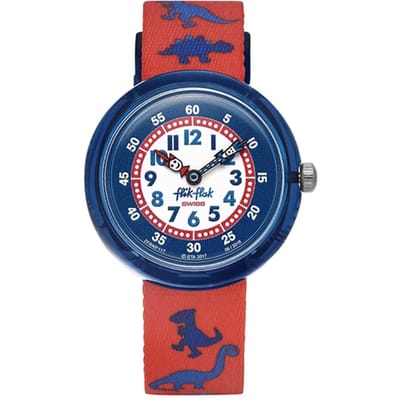 Flick Flick Fbnp117 Explosion de Couleurs Dinosauritos Montre Nato pour Enfants FBNP117