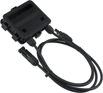 Zonne-PV Aansluitdoos - Solar Junction Box - Energie Opwekken - IP65 Weerbestendig - 20 x 15 x 5 cm - Zwart