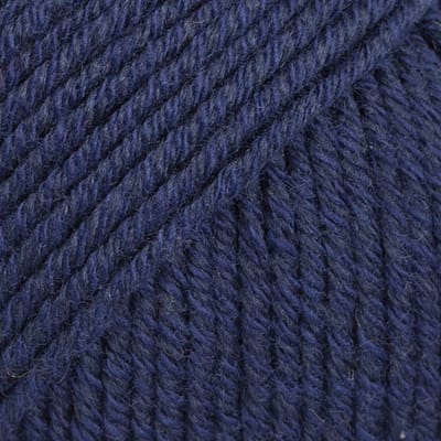 DROPS Cotton Merino Uni Colour - 08 marineblauw - Wol/Katoen Garen