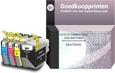 Huismerk Brother LC-3219XL inkt cartridge 4-Kleuren Multipack (125 ml)