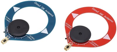 Dailygoods- Donut Antenne 2 Stuks - Draagbare Lusantenne - Verbeterde Ontvangst - Geschikt voor FM/SW-Radio's - Duurzaam PCB-Materiaal - Eenvoudige Montage - Radioantenne