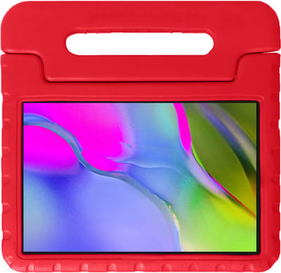 Hoesje - Geschikt voor Samsung Galaxy Tab A 10.1 (2019) - Kinderhoes Shockproof Bumper - Kidsproof Case - Tablet Hoes - Kinder Hoes Cover - Rood