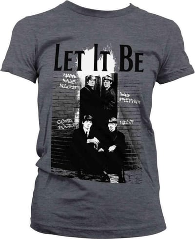 The Beatles Dames Tshirt -S- Let It Be Grijs