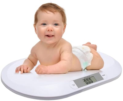 Digitale Baby Weegschaal - Precisie Weegschaal - Baby's Wegen - Hoge Precisie Sensor - Tot 20kg - Wit