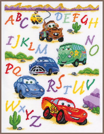 Vervaco - Telpakket kit - Disney Cars - PN-0014877 - Borduren - Borduurpakket - Borduurpakket volwassenen