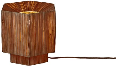 GOOD&MOJO Tafellamp Panama - Donkerbruin - 26x28x26cm - Bohemian