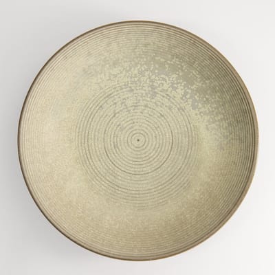 Tokyo Design Studio - Gold Sand Schaal - Grijs/Goud - 26 x 5 cm - Ondiepe Schaal