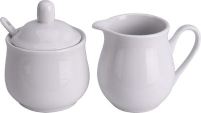 Excellent Houseware suiker en melk dispensers porselein 10 cm
