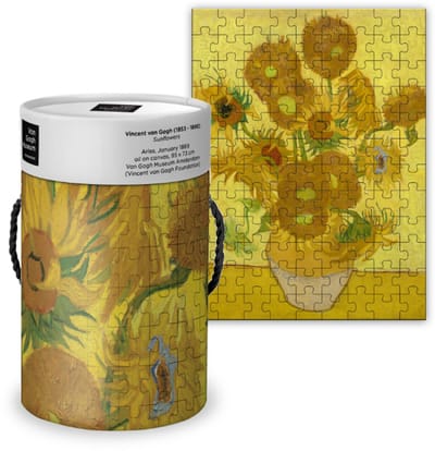 Puzzelkoker Van Gogh Sunflowers, van gogh puzzel, puzzel in koker, van gogh, puzzel