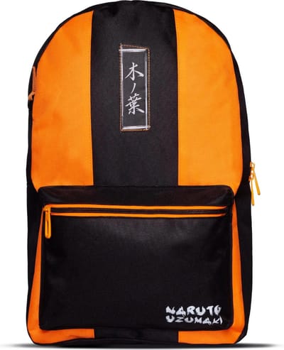 Naruto - Basic Plus Rugtas - Oranje/Zwart