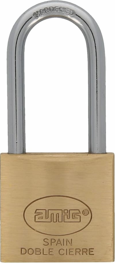 Amig Hangslot met 2 sleutels - 30 mm - messing - kofferslot