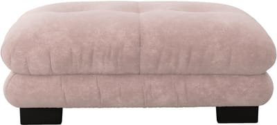 Paris Roze Poef - Modulaire Hocker Roze - Vintage Chenille Voetenbank - Wolk Design - 112x68x52 cm - Zitelement - Woonkamer Roze
