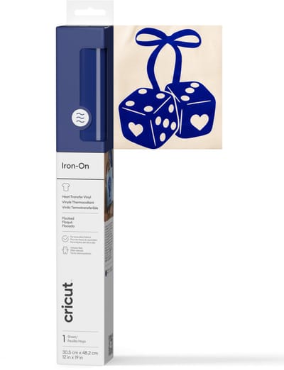 Cricut™ Flock Iron-On Blauw – 30,5 x 48,3 cm