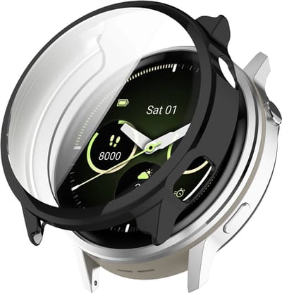 Strap-it TPU Case geschikt voor Garmin Venu 4 - 45mm - Optimale bescherming - Bescherming tegen krassen en stoten (Zwart)