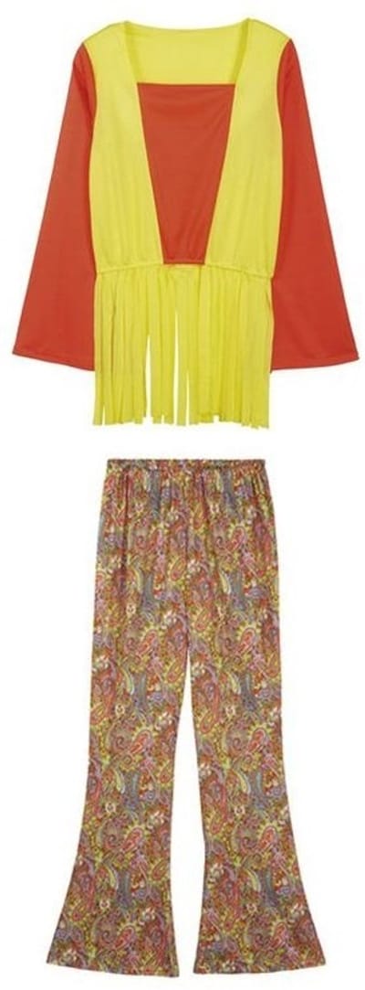 Non-branded Kostuum Hippie Dames Multicolor Maat M