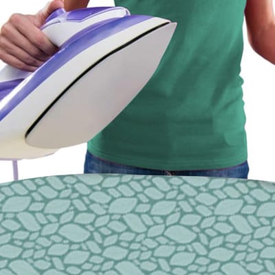 Strijkplankhoes met Vulling - Strijkplankovertrek Dikke Mat - Kreukvrij Strijken - Hittebestendig Katoen - 119 x 45 cm - Groen