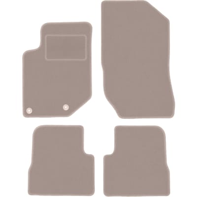 Beige veloursmatten voor: Peugeot 208 II hatchback (2019-)