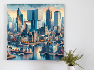 Kunstprint | Wanddecoratie | Dibond | 30 × 30 cm