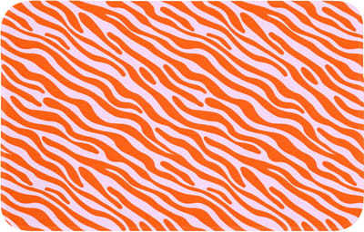 Badmat 80x50 cm - Antislip - Strepen - Dynamisch - Oranje - Badmatten voor badkamer - Badkamermat - Douchemat - Badkamer mat
