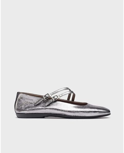 Wonders Eider Mary Jane Ballerina´s Zilver EU 38 Vrouw