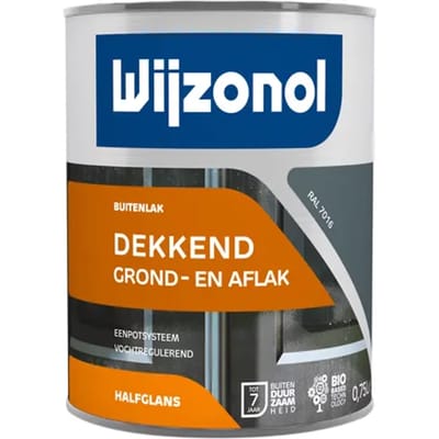 Wijzonol Dekkend Grond- en Aflak - RAL 7016 - 750 ml