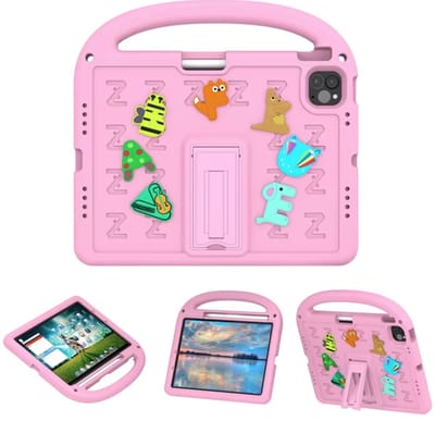 EtuiTab - Kids Armor Case - Apple iPad Air 11" 6e Gen 2024 / Pro 11 4/5e Gen - Roze