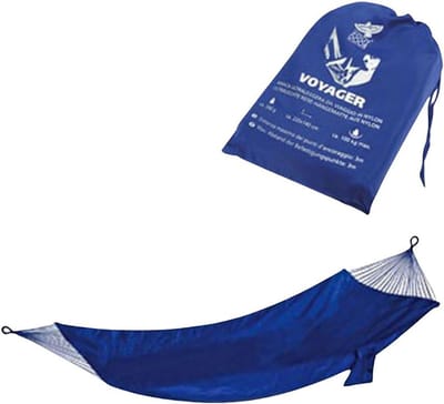 Lichte Hangmat - Reishangmat Voyager - Outdoor Ontspanning - Compact En Lichtgewicht - 220x140 cm - Blauw