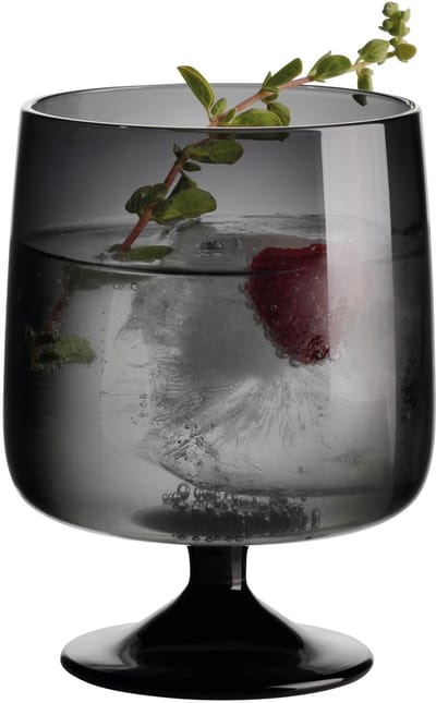ASA Selection sarabi glas op voet, cocktailglas, wijnglas, drinkglas, waterglas, glas, grijs, 200 ml, 53505009