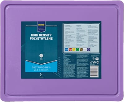 Metro Professional Snijplank gastronorm 1/2 paars 32,5 x 26,5 x 2 cm