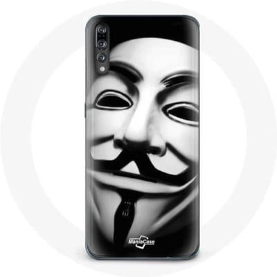 Coque pour Huawei p20 Nous sommes légion masque anonyme