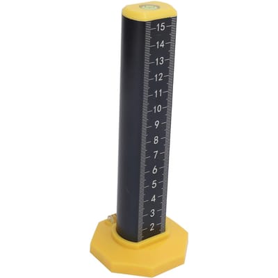 Règle Hauteur Égale Précise Échelle Double Face Épaissie Inoxydable Niveau à Bulle pour Intérieur Extérieur Noir Inversé black