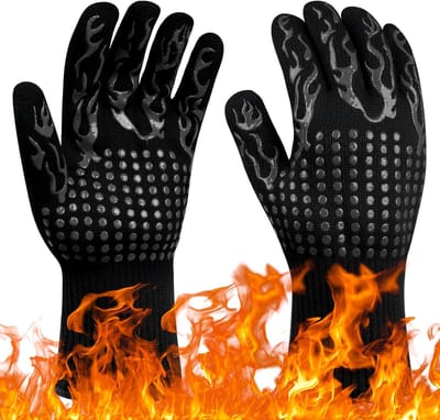 Ovenhandschoenen 800 °C - Hittebestendig en brandwerend - Bescherming voor grill en oven - Flintronic - SnelShoppen