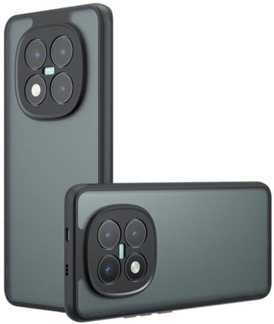 Telestore - Telefoonhoesje geschikt voor de Xiaomi Redmi Note 15 pro 5G - zwart (frosted black) - Armor hybrid TPU hoesje - Hard siliconen